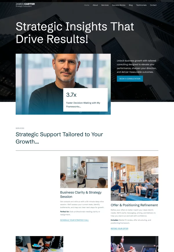 Professional Consultant 网站模板预览
