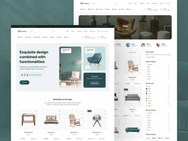 Furniture 网站模板预览