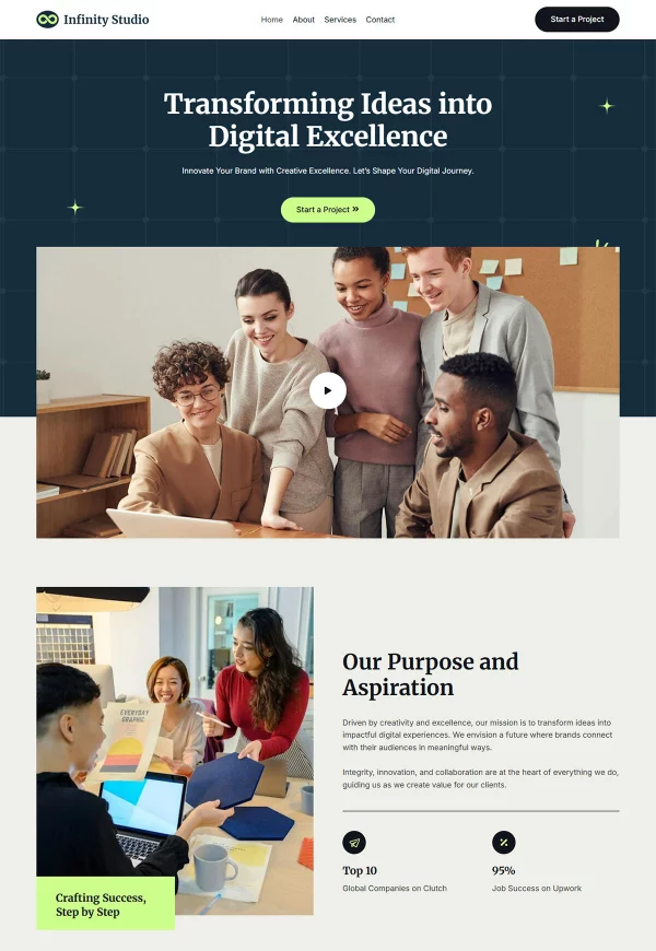 Digital Design Agency 网站模板预览
