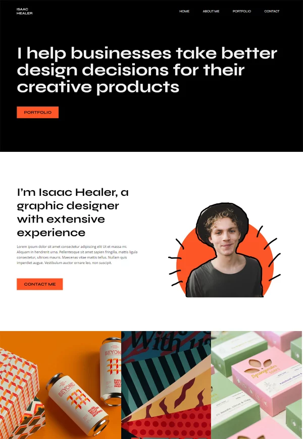 Freelance Digital Designer 网站模板预览