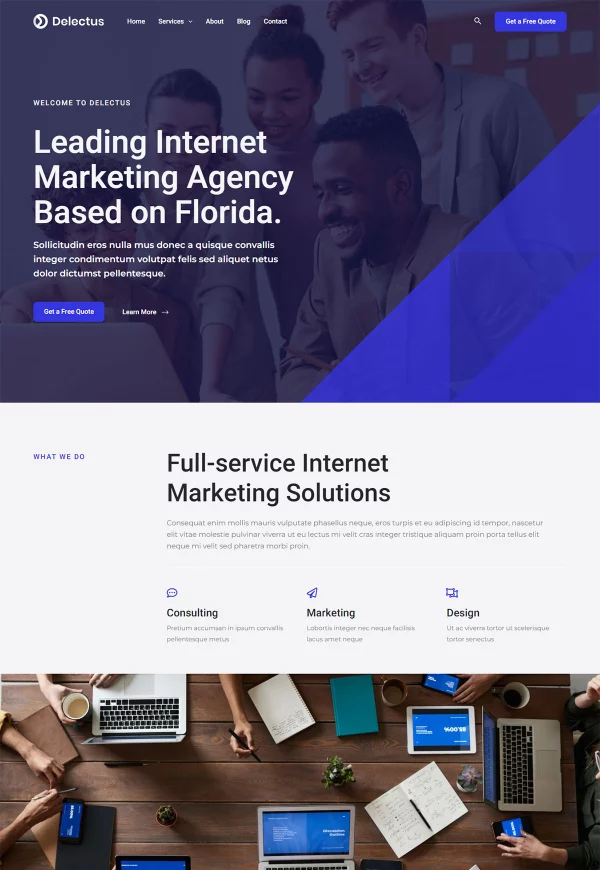 Digital Marketing Agency 网站模板预览