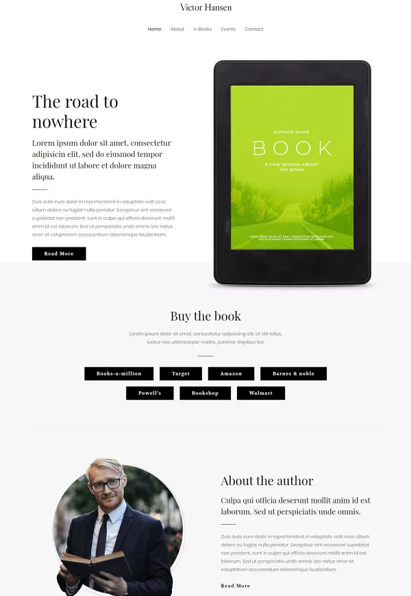 e-Book Author 网站模板预览