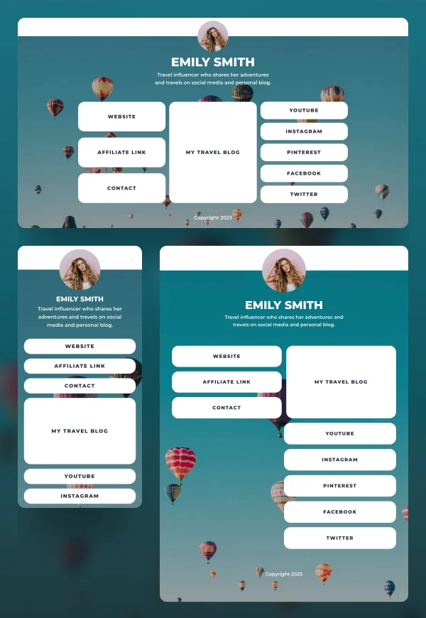 Emily Smith – Traveller 网站模板预览