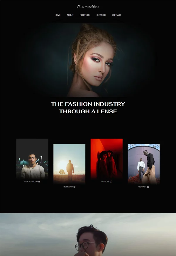Fashion Photography Portfolio 网站模板预览