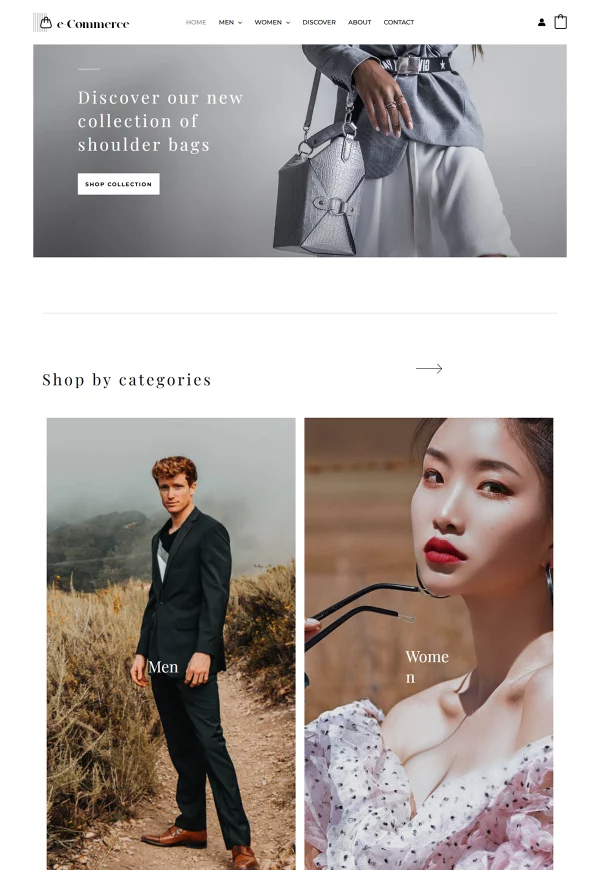 Fashion Store 网站模板预览