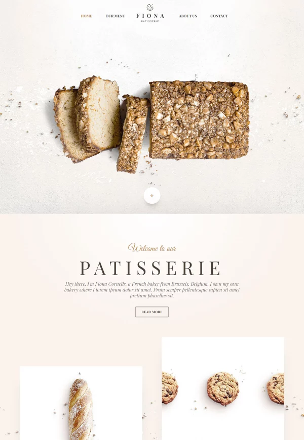 Fiona Patisserie 网站模板预览