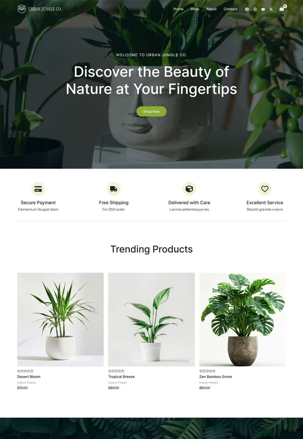 Generic eCommerce 网站模板预览