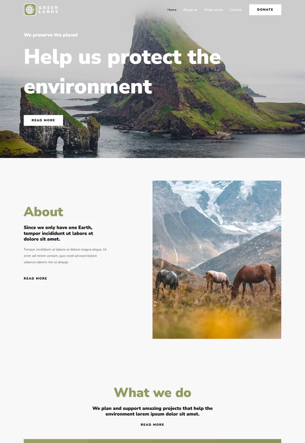 Greenland Generic 网站模板预览
