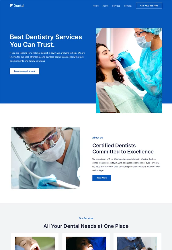 Health & Wellness 网站模板预览