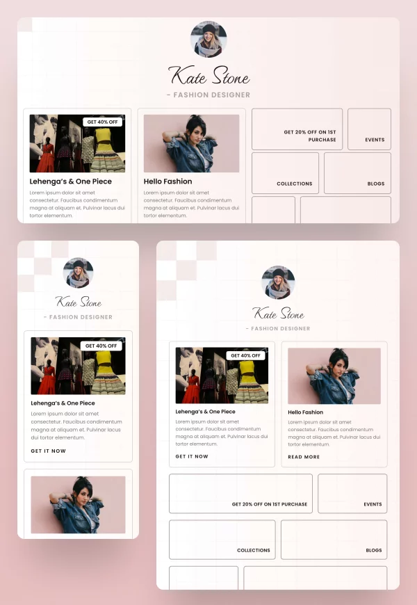 Kate Stone – Fashion Designer 网站模板预览