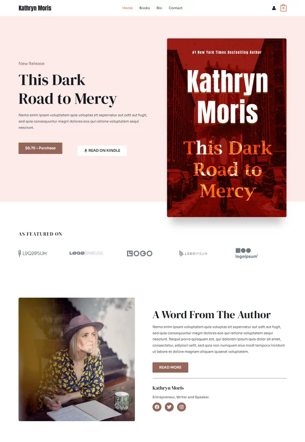 eBook Author 网站模板预览