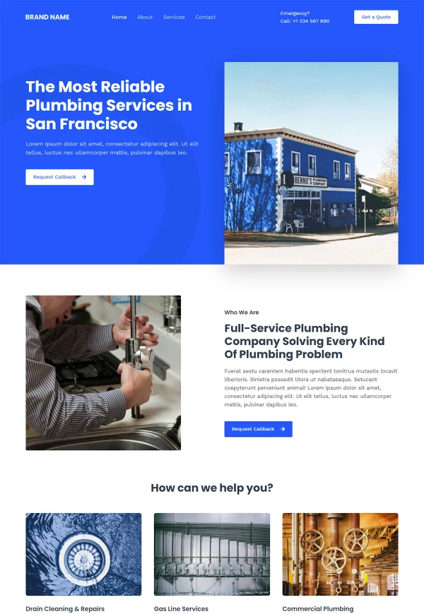 Local Business 网站模板预览