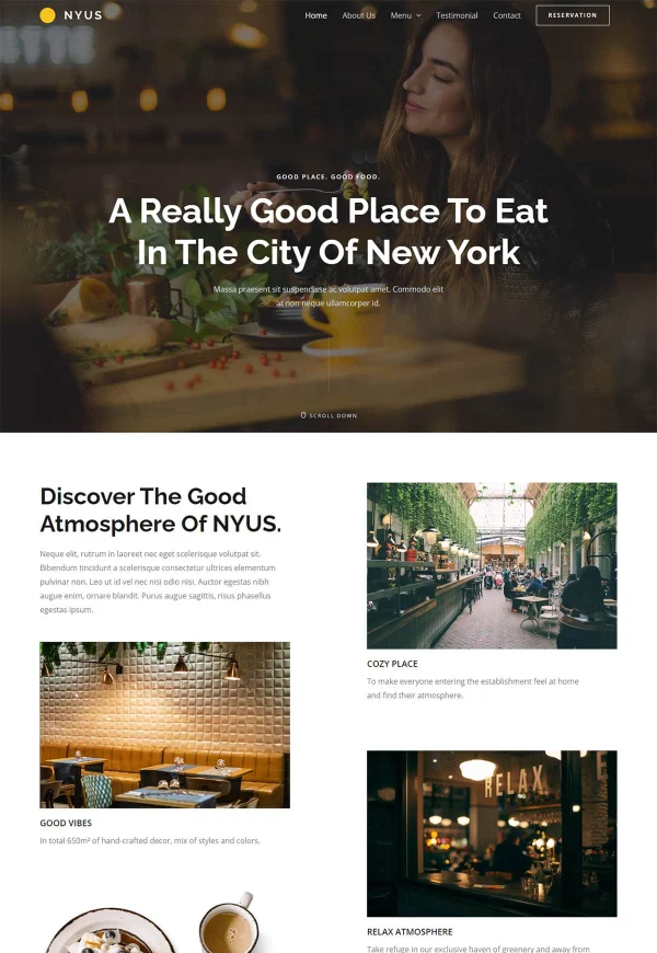 Deli Restaurant 网站模板预览