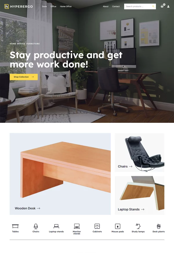 Office Furniture Store 网站模板预览