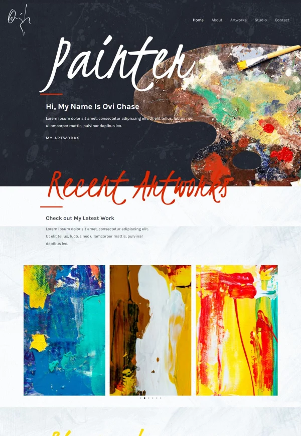 Painter 网站模板预览