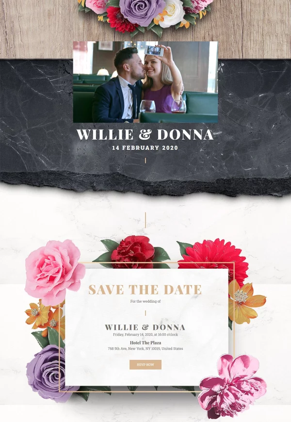Wedding Invitation 网站模板预览
