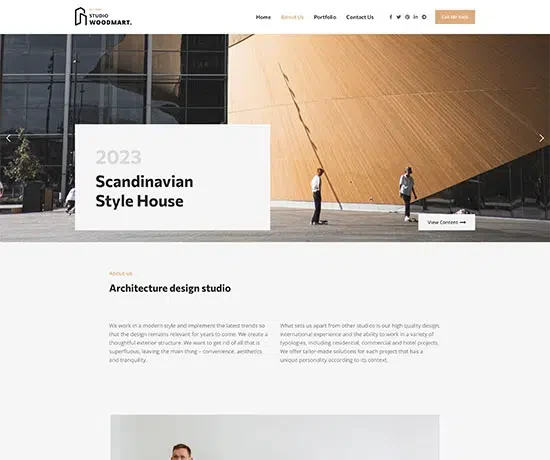 Architecture Studio 网站模板预览