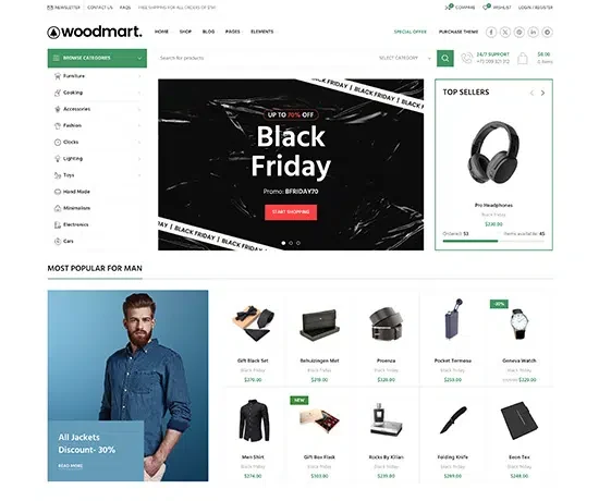 Black Friday 网站模板预览