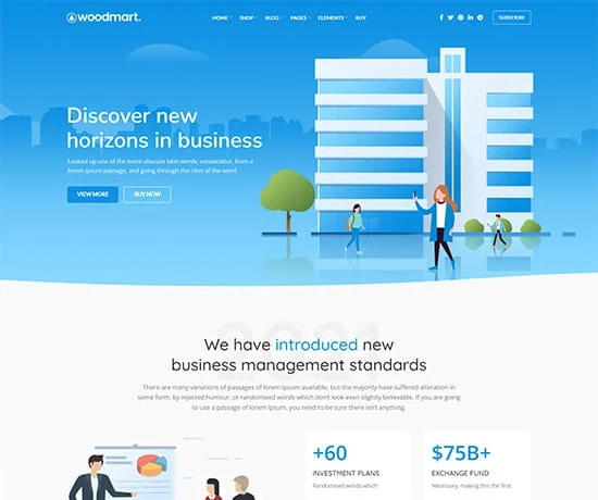 Corporate 网站模板预览