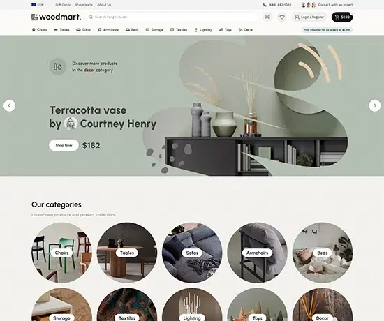 Furniture 2 网站模板预览