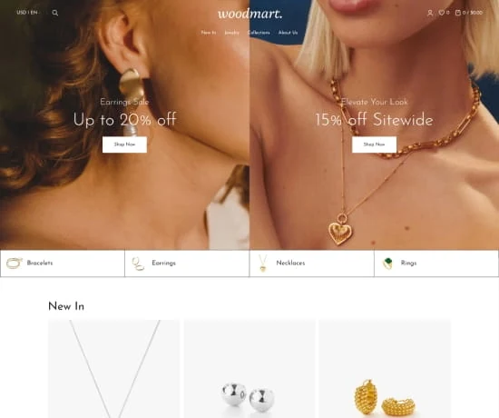 Jewellery 2 网站模板预览