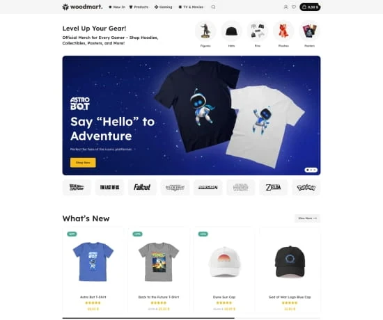 Merchandise 网站模板预览