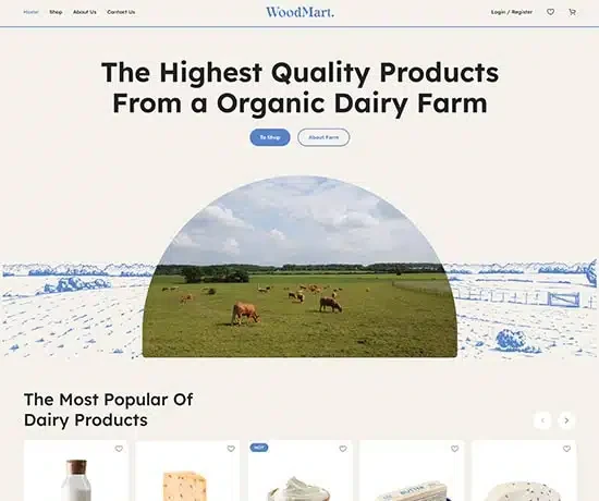 Organic Farm 网站模板预览