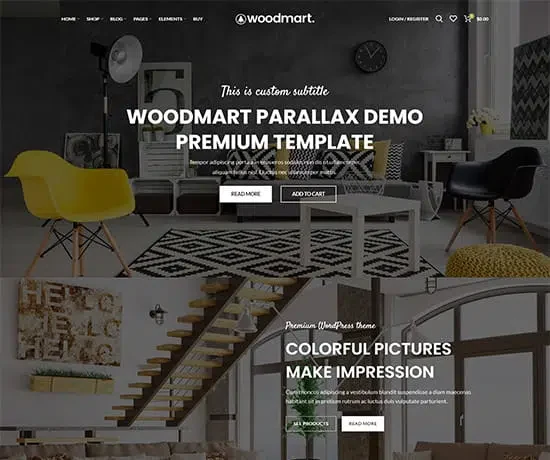 Parallax 网站模板预览