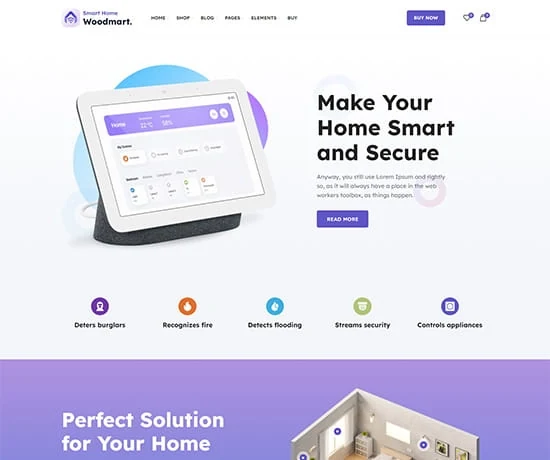 Smart Home 网站模板预览
