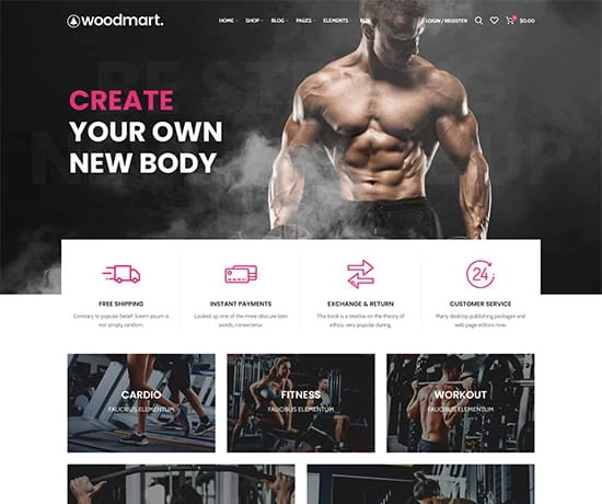 Sport 网站模板预览