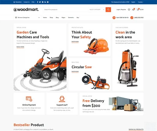 Tools 网站模板预览
